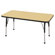 ECR4kids 24" x 48" Rectangular Adjustable Activity Table in Maple