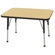 ECR4kids 24x36 Rectangular Adjustable  Activity Table in Maple