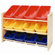 ECR4kids 3 Tier Toy Storage Dowel Rack With 12 Primary Bins
