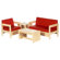 ECR4kids Kids 3 Piece Table and Chair Set