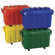 ECR4kids 4 Pack of 18 Gallon Stor-N-Roll Toy Trunks with Casters