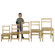 ECR4kids 16" Hardwood Classroom Ladderback Chair