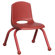 ECR4kids 10" Plastic Stack Chair with Matching Painted Legs