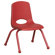 ECR4kids 12" Plastic Stack Chair with Matching Painted Legs