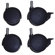 ECR4kids Four Piece Kolored Cots Casters Set