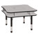 ECR4kids 36" Media Center Table in Gray