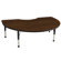 ECR4kids 48'' x 72" Kidney Adjustable Activity Table
