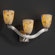 Justice Design Group Bend Alabaster Rocks Three Light Wall Sconce