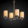 Justice Design Group Rondo Limoges 4 Light Chandelier