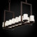 Justice Design Group Wire Glass Dakota 3 Light Straight Bar Bath Vanity