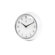 Infinity Instruments Retro Round Metal Wall Clock In White