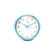 Infinity Instruments Retro Wall Clock in Turquoise