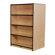 Mahar 60" Double-Sided Bookcase