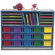 Mahar 15-Tray Cubbie Unit with Letter Slots and Trays