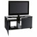 Ciatti Plasma-LCD Design Stand "Mix A120" in Schwarz mit Rollen