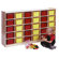 Steffy Wood Products 30-Tray Mobile Cubicle Unit