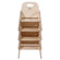 Steffy Wood Products 9" Wood Classroom Toddler Stackable Chair