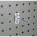 Triton Products LocHook 4 In. Single Rod 30 Degree Bend 3/16 In. Dia. Zinc Plated Steel Pegboard Hook for LocBoard, 5 Pack