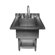 Julien UrbanEdge 34" x 33" Pedestal Stainless Steel Single Bowl Utility Sink