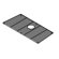 Julien Electropolished Stainless Steel Grid for 32''x16''Trapezoid Sink Bowl