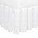 Fresh Ideas Eyelet 14" Bed Skirt in White