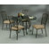 Pastel Furniture Atrium Elegant 5 Piece Dining Set
