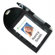 Baumgartens Badge Holder,w/Pen Loop, Second Pocket, 2-1/4"x3-12", Black