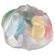 Whitehall Hi-Density Can Liners, 24 x 23, 6 mic, Clear, 20 Rolls of 50 Bags, 1000/Carton