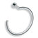 WS Bath Collections Baketo Towel Ring in Polished Chrome