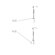 WS Bath Collections Wall Mount 59" Diverter Shower Faucet Bar
