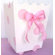 New Arrivals Pink Polka Dot Wooden Wastebasket with Bow