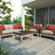 dCOR design Beach Grove 5 Piece Sectional Deep Seating Group with Cushions