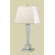 AF Lighting Margo One Light Table Lamp with Cream Poly Silk Shade in Polished Chrome
