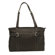 Piel Leather Ladies Belted Computer Tote in Chocolate
