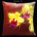 Lama Kasso Exotic Asia Yellow and Red 18" Square Satin Pillow