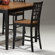 Imagio Home by Intercon Arlington Lattice Back Barstool in Black and Java