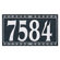 Whitehall Products Dresden Four Number Wall Plaque