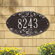 Whitehall Products Rose Standard Wall Address Plaque