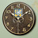 Whitehall Products Amber Dard Hunter Rose Clock In French Bronze