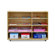A+ Child Supply 4-Shelf / 4-Cubby Unit with Casters