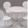 Furniture Link Soho Round Table in White - 90cm