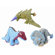 Go Dog Mini Dinos Frills Triceratops Dog Toy with Chew Guard in Grey