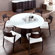 Domitalia Palio-152 Round Table with Optional Palio Sideboard