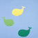 Flensted Mobiles Happy Whales Mobile in Green / Yellow