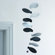 Flensted Mobiles Abstract Turning Leaves Mobile in White / Black