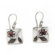 Novica The Wayan Asmana Artisan Garnet Bali Daisy Flower Earrings