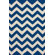 nuLOOM Marbella Chevron Navy Kilim Rug