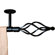 BCL Drapery Hardware Wire Twist Ceiling Mount Curtain Rod in Black