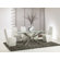 Star International Tiffany Dining Table with Crackle Glass