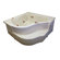 American Acrylic 60" x 60" Air Massage Deep Corner Bath Tub